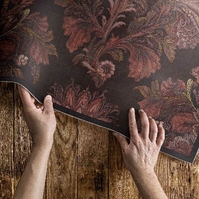 Covor de vinil acasă Compoziție de flori ornament vintage