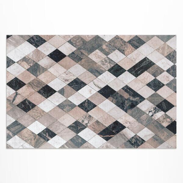 Covor interior din vinil Piatră mozaic dale decorative rombice