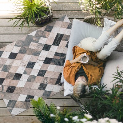 Covor interior din vinil Piatră mozaic dale decorative rombice