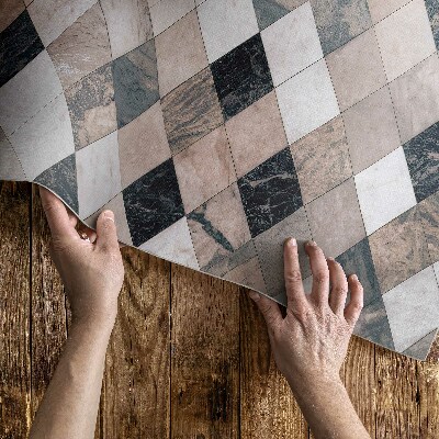 Covor interior din vinil Piatră mozaic dale decorative rombice