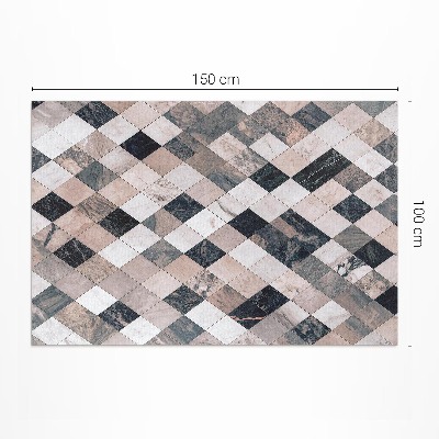 Covor interior din vinil Piatră mozaic dale decorative rombice