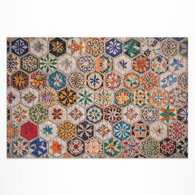 Covor interior din vinil Mozaic retro abstract colorat