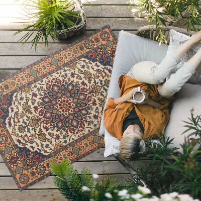Covor interior din vinil Ornament de plante ornamentale în stil turcesc