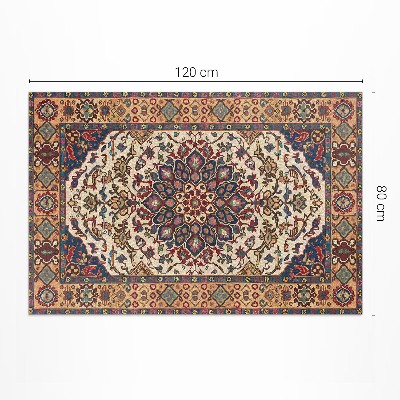 Covor interior din vinil Ornament de plante ornamentale în stil turcesc