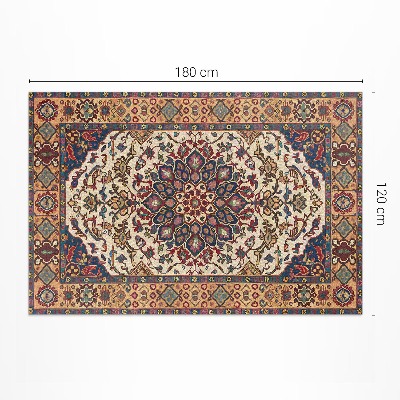 Covor interior din vinil Ornament de plante ornamentale în stil turcesc