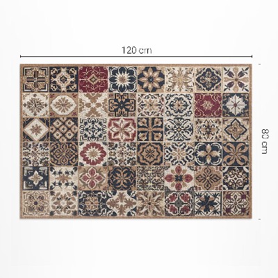 Covor interior din vinil Plăci vechi de mozaic cu model vintage