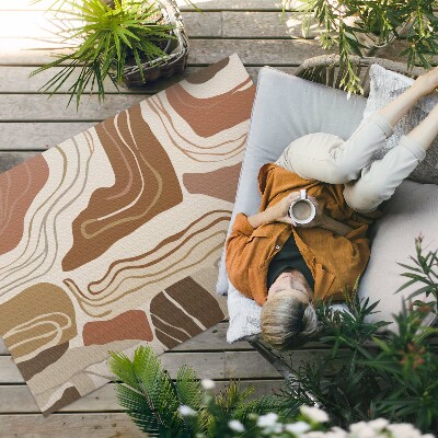 Covor de vinil Linii și pete pastel boho