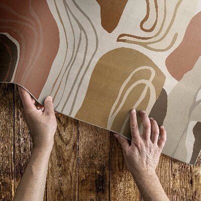 Covor de vinil Linii și pete pastel boho
