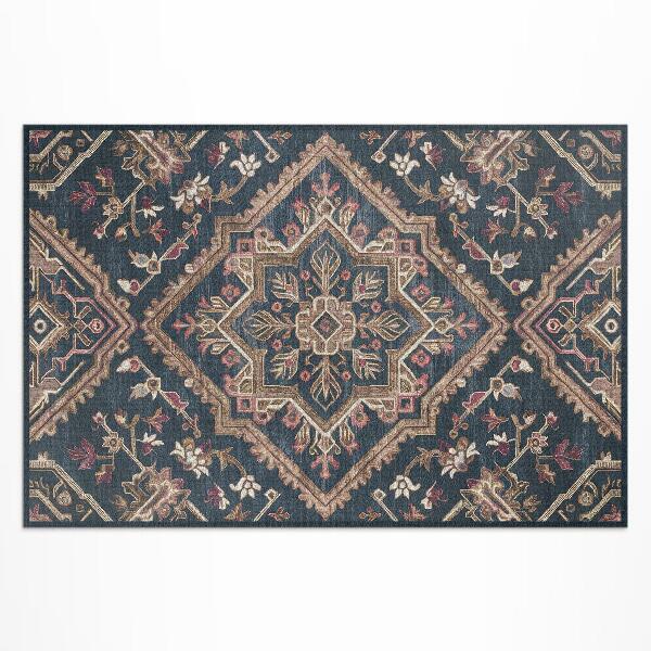 Covor de vinil acasă Model floral geometric în stil turcesc