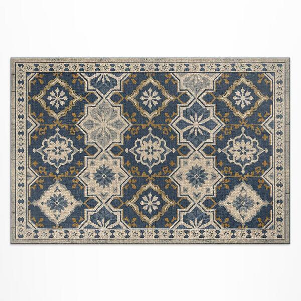 Covor de vinil acasă Plăci mozaicate elegante în stil marocan