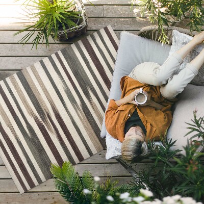 Covor de vinil Dungi boho pictate în culori pastelate