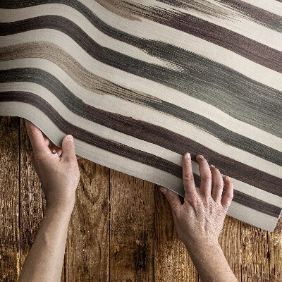 Covor de vinil Dungi boho pictate în culori pastelate