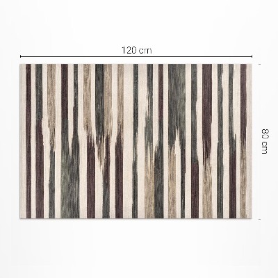 Covor de vinil Dungi boho pictate în culori pastelate