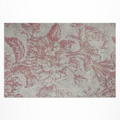 Covor de vinil Motiv floral de epocă îmbătrânit
