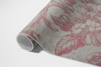 Covor de vinil Motiv floral de epocă îmbătrânit