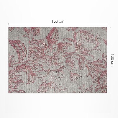 Covor de vinil Motiv floral de epocă îmbătrânit