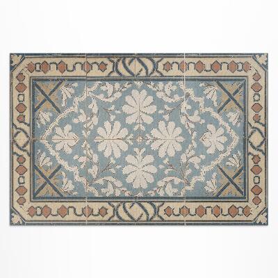 Covor de vinil Motive florale geometrice în stil retro