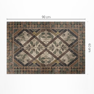Covor de vinil acasă Model vintage cu motive florale