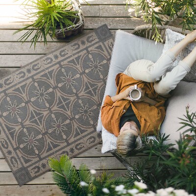 Covor de vinil Ornament geometric rustic