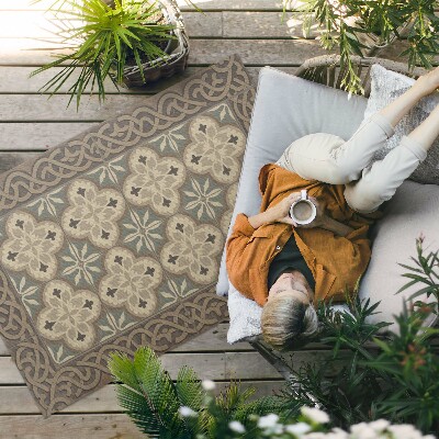 Covor interior din vinil Plăci retro cu aranjamente geometrice