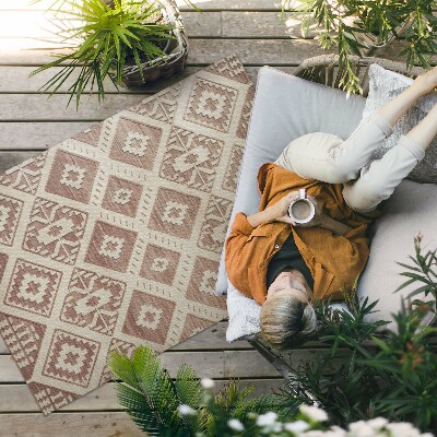 Covor de vinil Compoziții geometrice în stil aztec