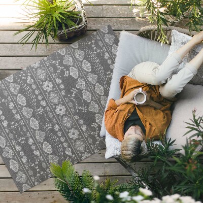 Covor interior din vinil Scene de grădină în modele florale