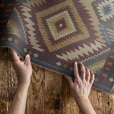 Covor interior din vinil Modele aztece antice pline de simetrie