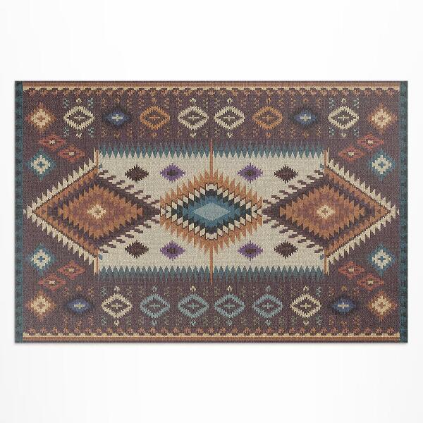 Covor de vinil Aranjamente simetrice în stil aztec