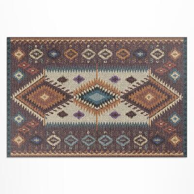 Covor de vinil Aranjamente simetrice în stil aztec