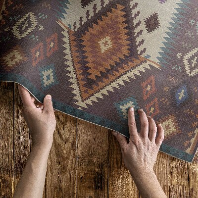 Covor de vinil Aranjamente simetrice în stil aztec