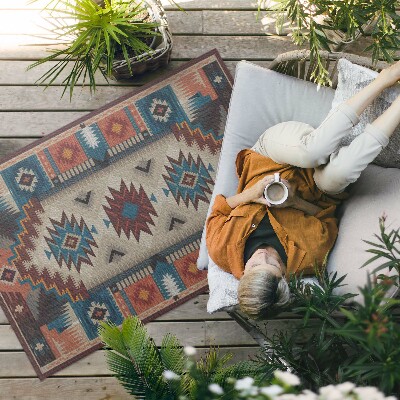 Covor interior din vinil Compoziții simetrice în spirit aztec