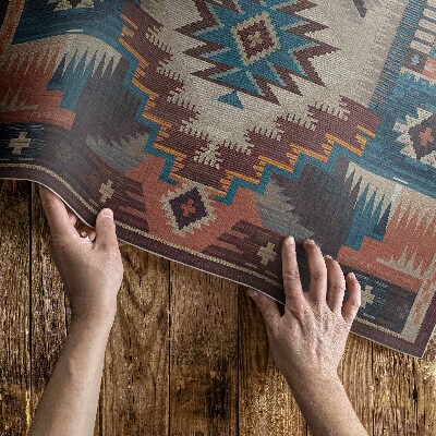 Covor interior din vinil Compoziții simetrice în spirit aztec