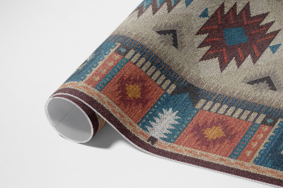 Covor interior din vinil Compoziții simetrice în spirit aztec