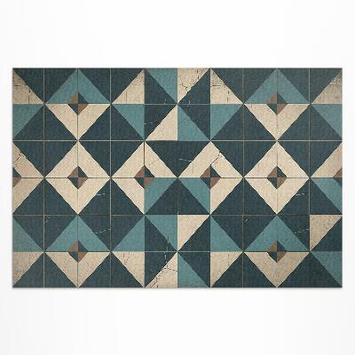 Covor de vinil acasă Plăci art deco cu figuri geometrice