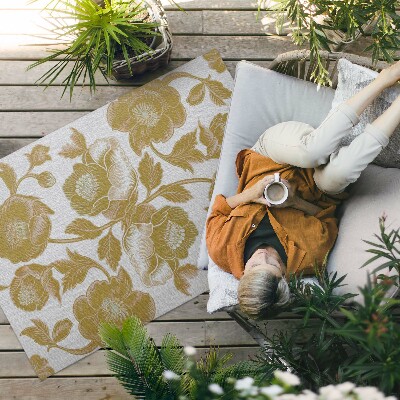 Covor de vinil Motiv botanic în stil retro
