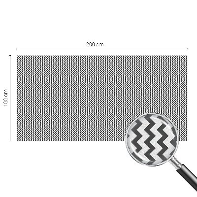 Model în zig-zag Folie autocolantă geam