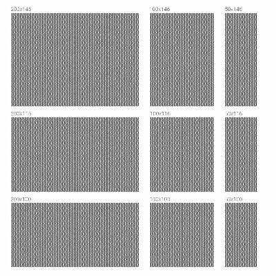 Model în zig-zag Folie autocolantă geam