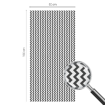 Model în zig-zag Folie autocolantă geam