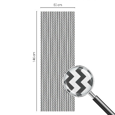 Model în zig-zag Folie autocolantă geam