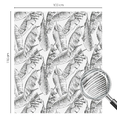 Frunze tropicale Folie decorativă geam vitraliu