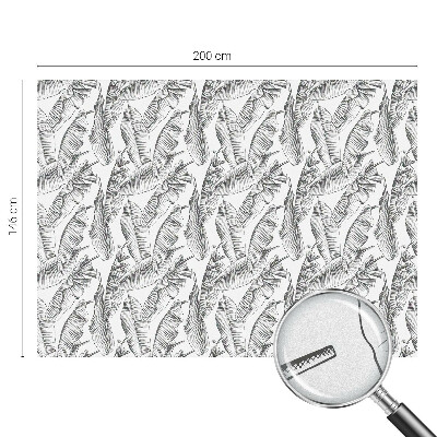 Frunze tropicale Folie decorativă geam vitraliu