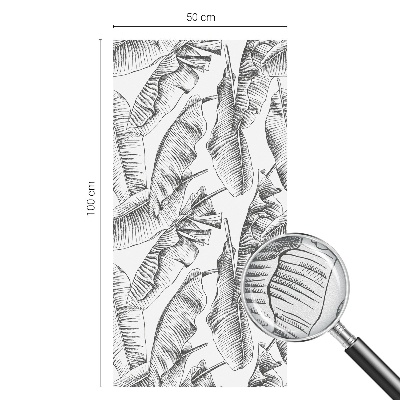 Frunze tropicale Folie decorativă geam vitraliu