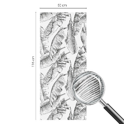 Frunze tropicale Folie decorativă geam vitraliu