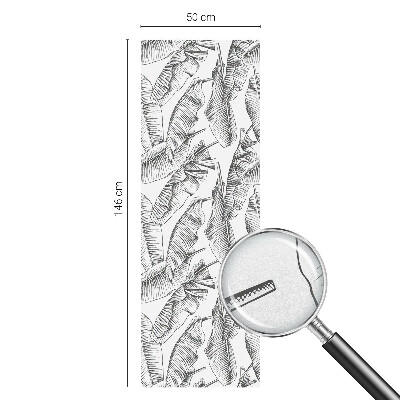 Frunze tropicale Folie decorativă geam vitraliu