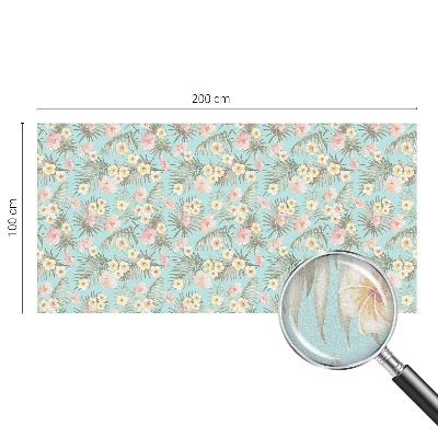 Model tropical Folie opacă geam cu model vitraliu