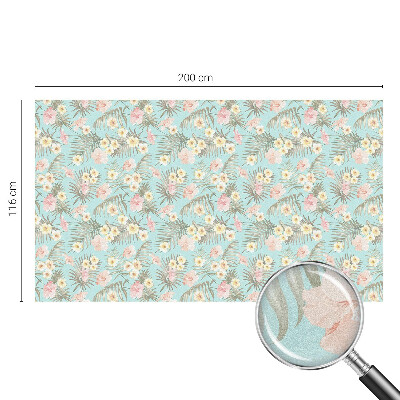 Model tropical Folie opacă geam cu model vitraliu