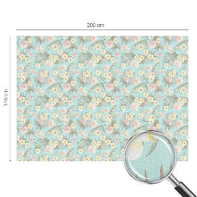 Model tropical Folie opacă geam cu model vitraliu