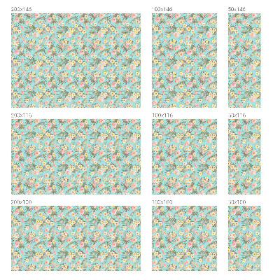 Model tropical Folie opacă geam cu model vitraliu