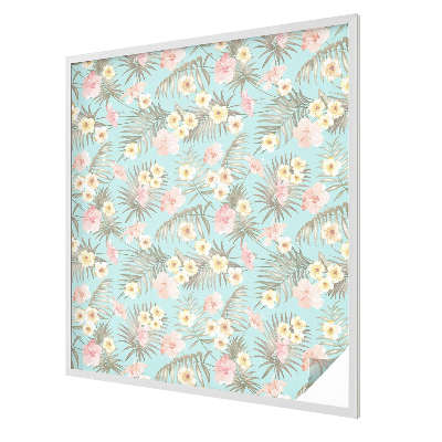 Model tropical Folie opacă geam cu model vitraliu