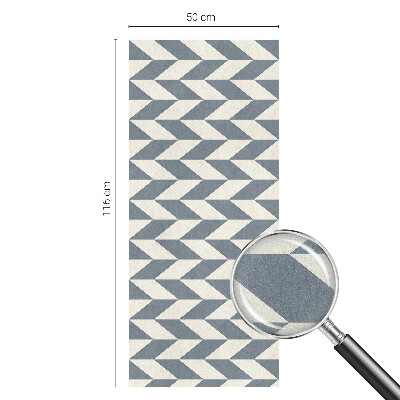 Iluzie geometrică Folie geam intimitate model vitraliu